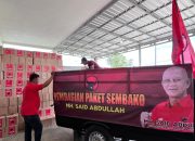 Said Abdullah Tebar Ratusan Ribu Sembako di Madura