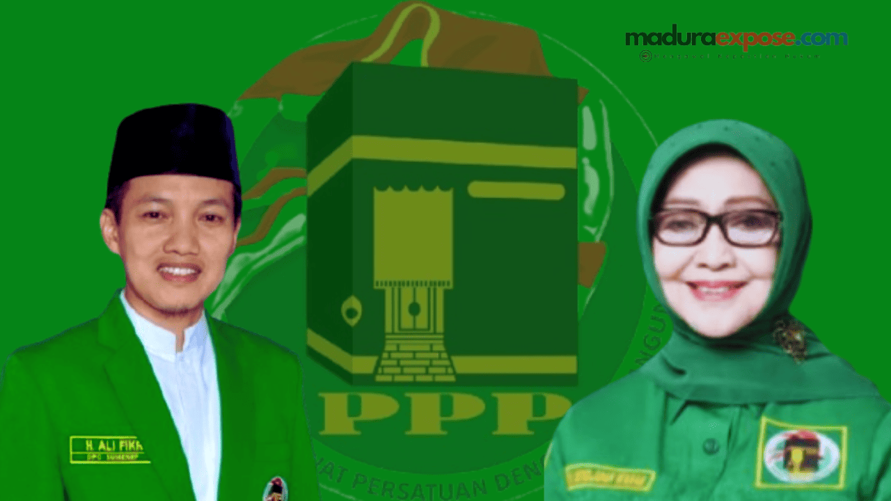 Foto Kiai Ali Fikri Warits dan Nyai Hj Mundjidah Wahab tokoh PPP Jawa Timur.