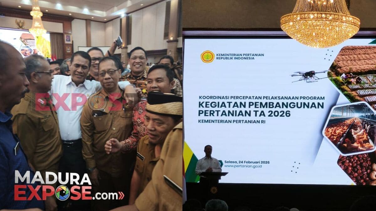 Chainur Rasyid bersama Menteri Pertanian RI dalam rapat koordinasi Kementan