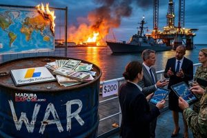 Ilustrasi grafik digital, logo AdSense, dan simbol peta dunia yang sedang bergejolak.